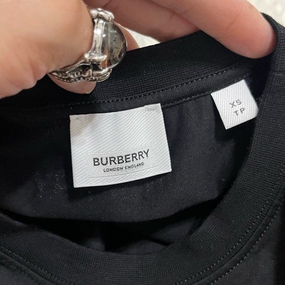 EUC Men’s Oversized Burberry 3D Logo Print Tee 100% Cotton In Black/White/Red - Picture 13 of 16
